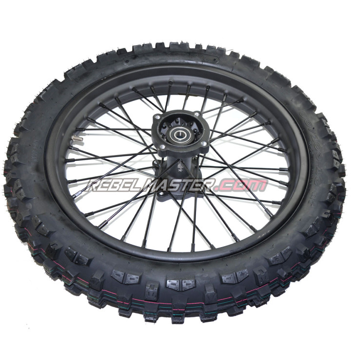 Roue arrière motocross 16" avec pneu