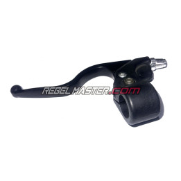 Manete esquerda em metal preto para minimoto.