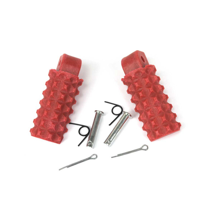 Estriberas supermotard nylon rojo