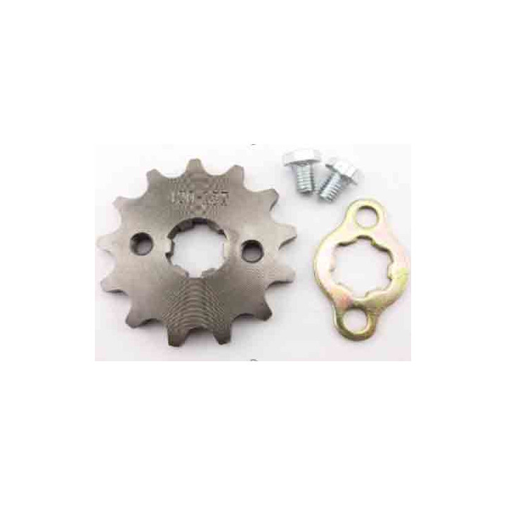 Roda dentada de passo 420 e apenas 13 dentes, a mais pequena para pitbikes, na Rebel Master.