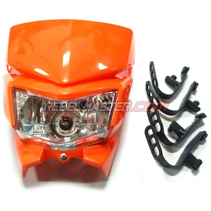 Feu avant et masque pour Pit bike