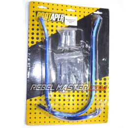 Cubremanetas Minimotard aluminio para manillar 28mm