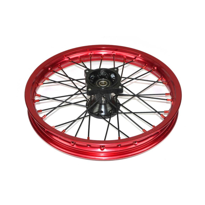 Llanta delantera 1.4x14 aluminio rojo
