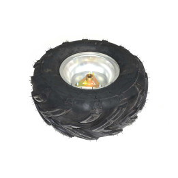 Rueda trasera de miniquad 7 pulgadas con neumático.