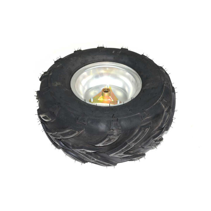 Rueda trasera de miniquad 7 pulgadas con neumático.