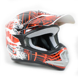 Casco Shiro MX-Brigade Infantil Rojo