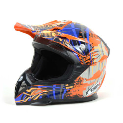 Casco Shiro MX-Brigade Infantil Naranja