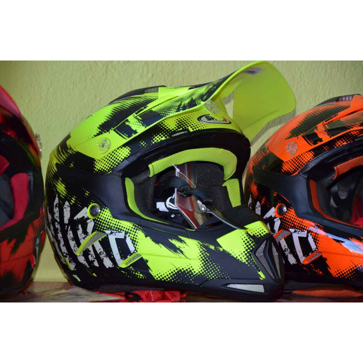 Casco Shiro MX305 Amarillo Fluor
