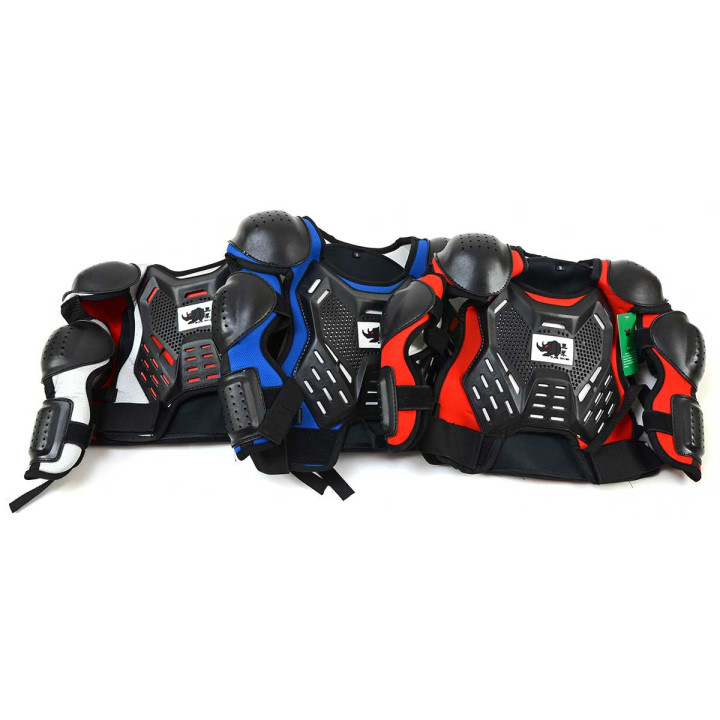 Bavette motocross enfant avec manches et protections